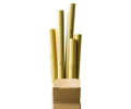 Conjunto de cinco palhinhas de bambu natural Eco Rascals dentro da embalagem original.