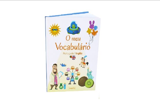 Imagem da capa do livro "O Meu Vocabulário" da Europrice, com ilustrações vibrantes e o título destacado.