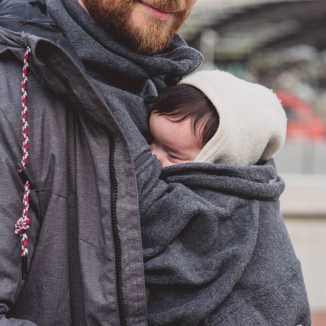 Capa Polar Babywearing Hoppediz Antracite