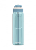 Garrafa Kambukka LAGOON Artic Blue (azul gelo) de 1000 ml, vista frontal, com tampa de bico e pega lateral.