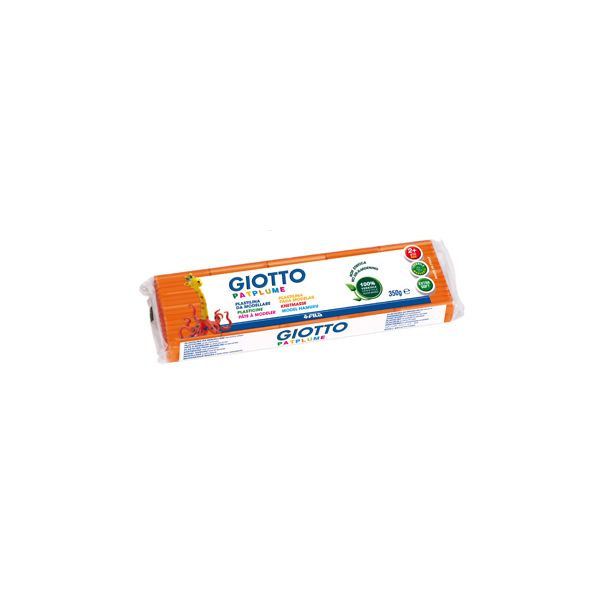 Barra de plasticina Giotto Patplume cor de laranja.