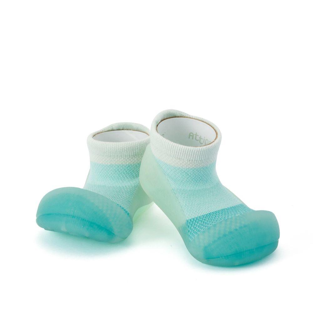 Attipas barefoot frente azul verde mint menta