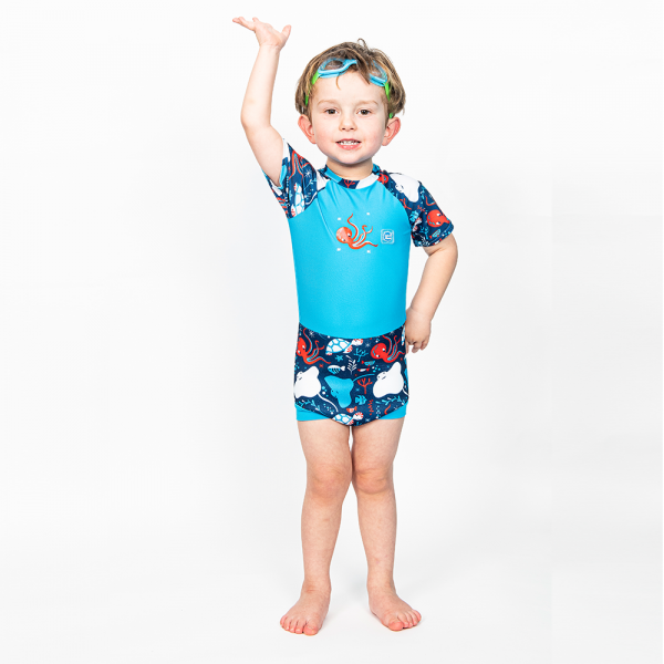 Splash About - Fato de praia/piscina UV Happy Nappy™ Sunsuit Under The Sea ( 6m a 2a )