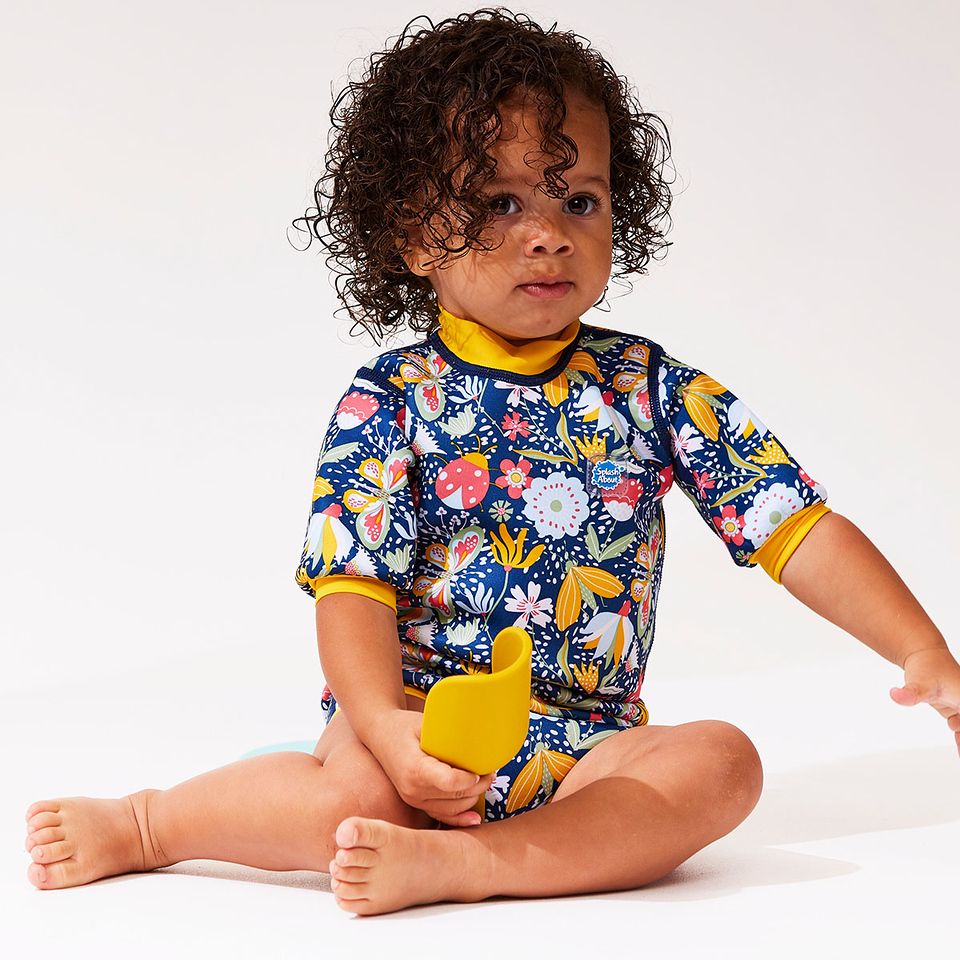 Splash About - Fato de praia/piscina térmico  Happy Nappy™ Wetsuit Garden Delight