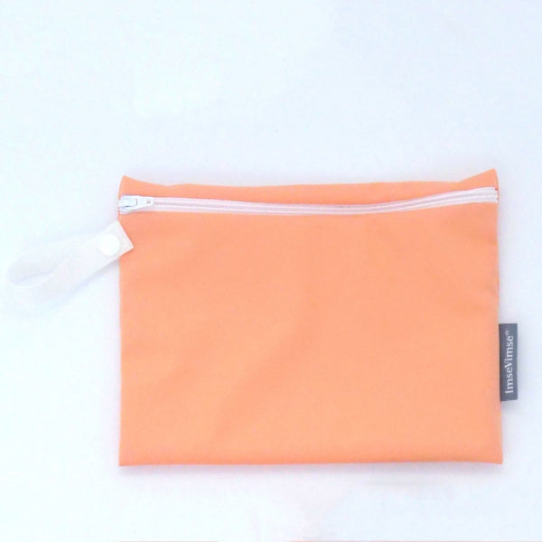 Saco reutilizavel Imsevimse em tom laranja para lanches e passeios infantis.