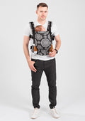 Mochila Ajustável Isara the One  KALEIDOSCOPIX BLACK DENIM