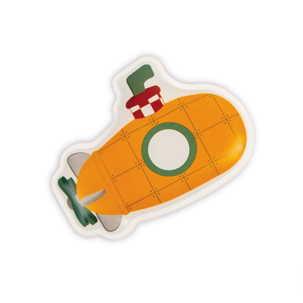 Mini submarino destacável do livro de banho Janod.