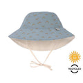 Chapéu panamá Lassig Jangs reversível UV 80 azul com padrão. Proteção solar e reciclado para criança.
