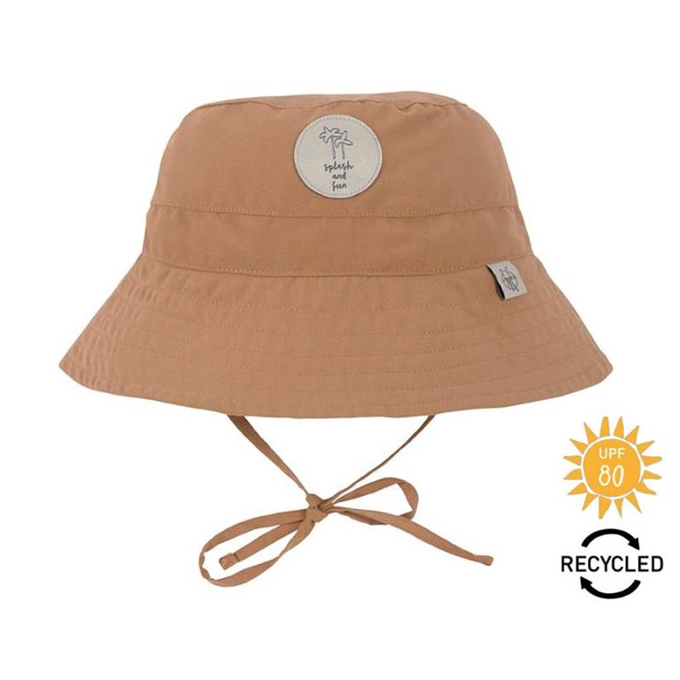 Lassig Chapéu panamá solar UV 80 Rust para bebé com atilhos, proteção UPF 80 e material reciclado.