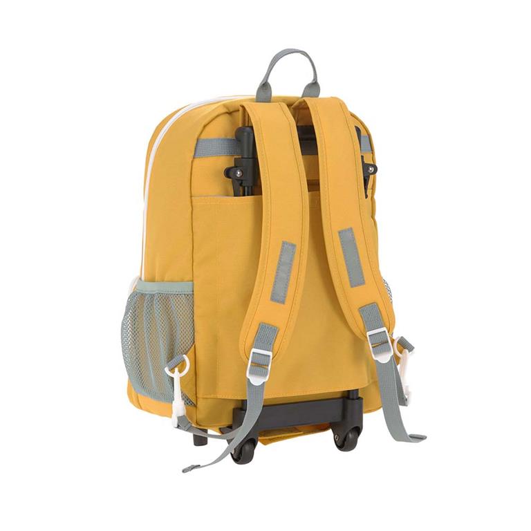 Detalhe das alças de ombro ajustáveis da mochila Lassig, mostrando o conforto para transporte nas costas.
