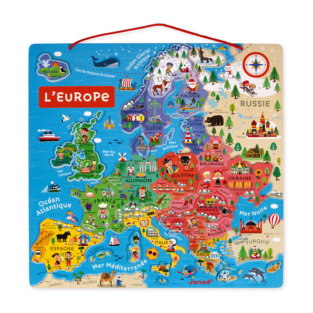 Mapa da Europa magnético