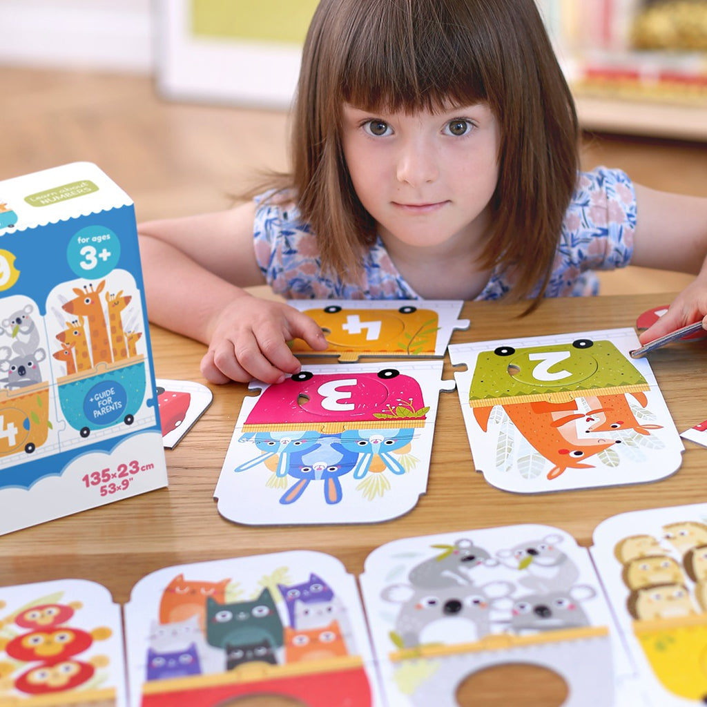 Banana Panda Puzzle de Correspondência Comboio de números