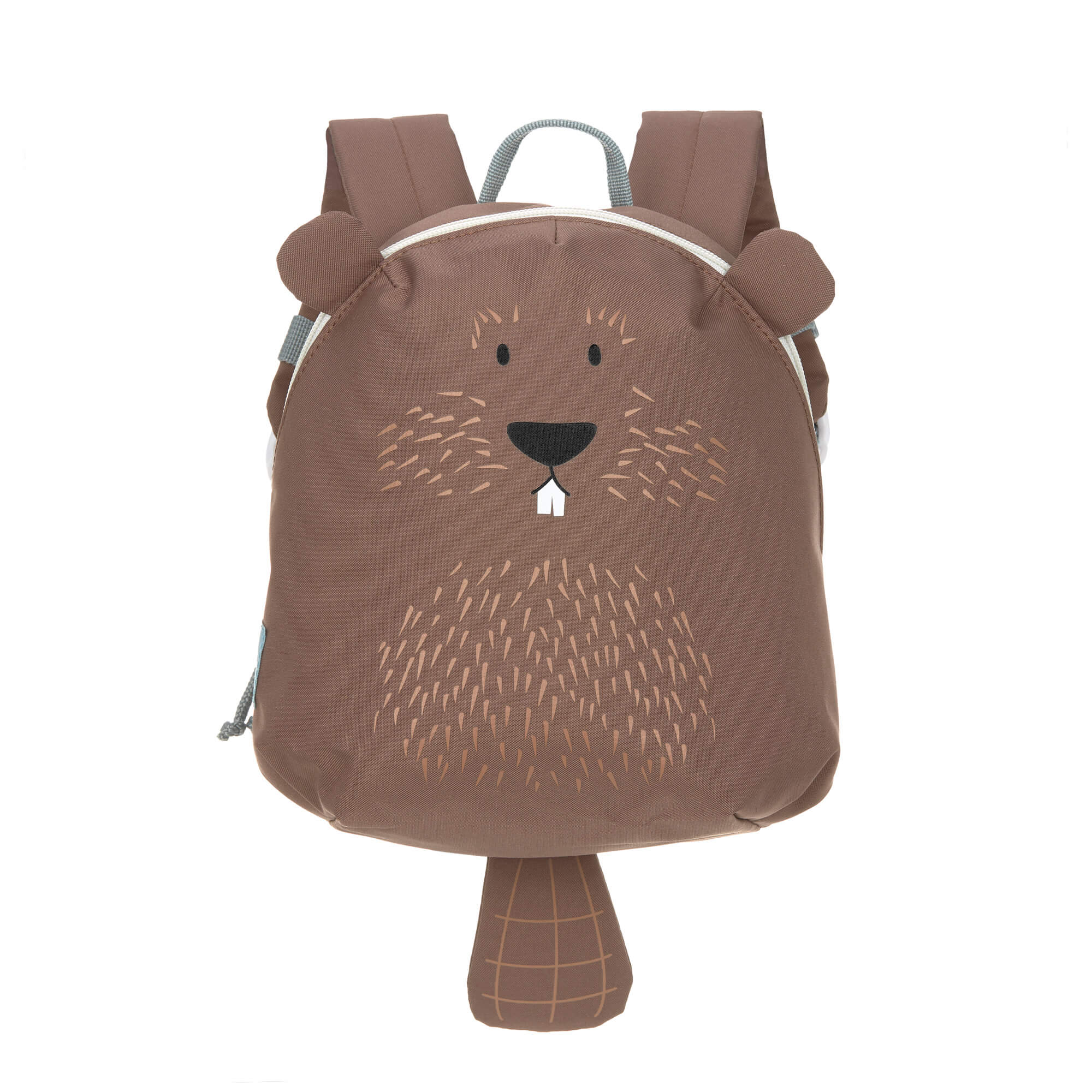 Mochila infantil Lassig modelo Castor da colecao About Friends isolada em fundo branco