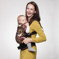 Mochila ergonómica Liliputi com padrão de pássaros