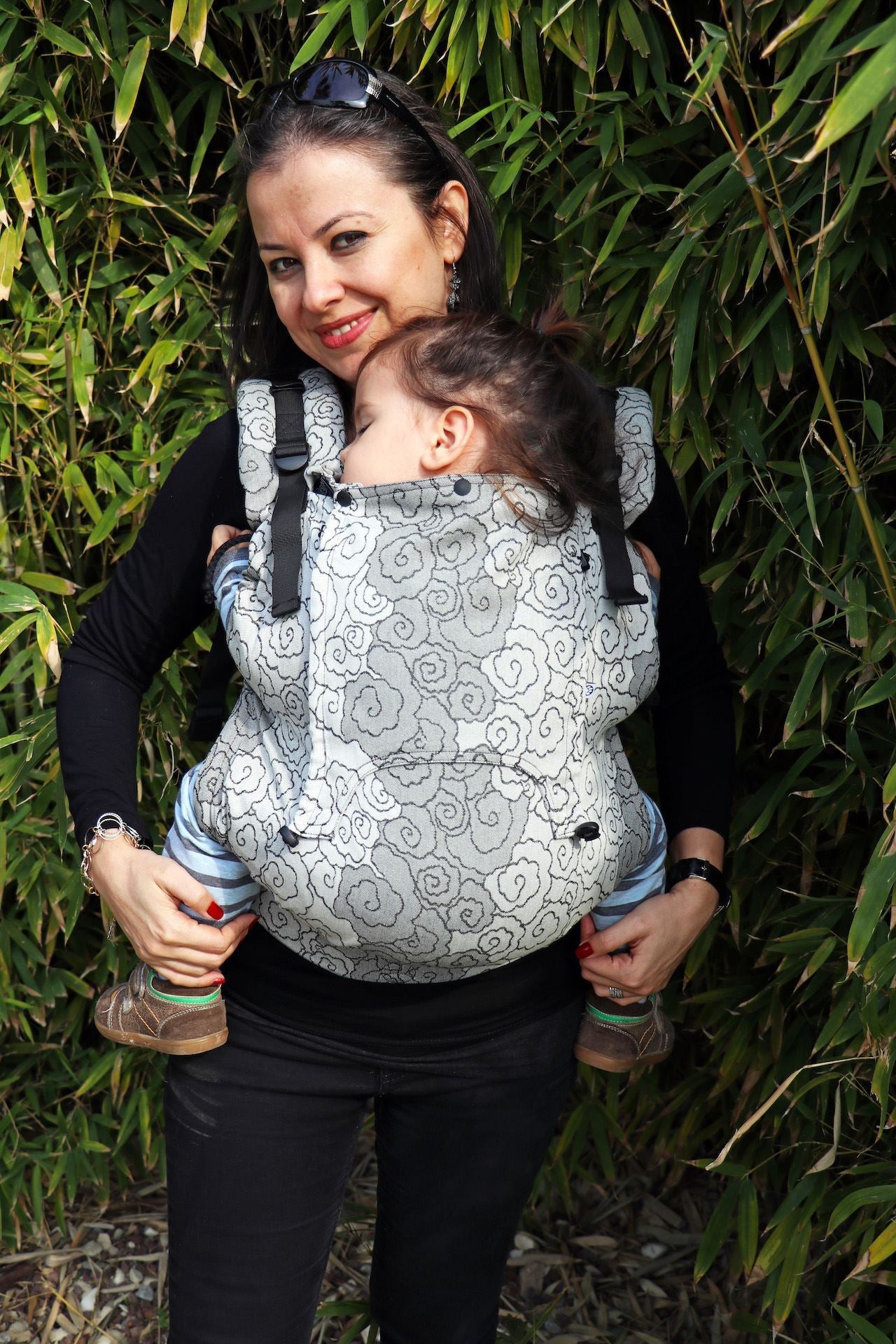 Sistema de ajuste de largura no cinto da mochila Neko Switch Smart Lokum Hazel com molas.