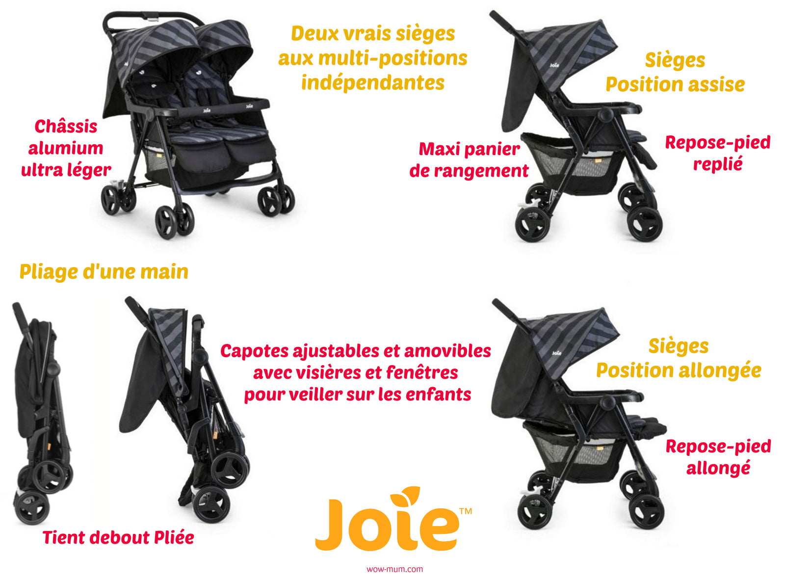 Joie Aire™ twin carrinho de passeio