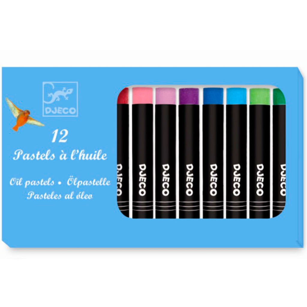 Djeco 12 lápices pastel al óleo