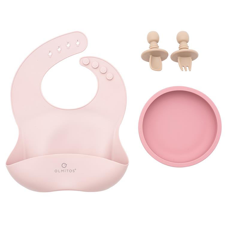 Demonstração da resistência e flexibilidade do material de silicone de grau alimentício utilizado no conjunto de alimentação Olmitos.