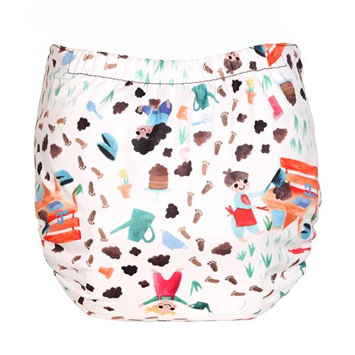 TotsBots Easyfit Star All-in-1 Reusable Diaper - Mucky Pups