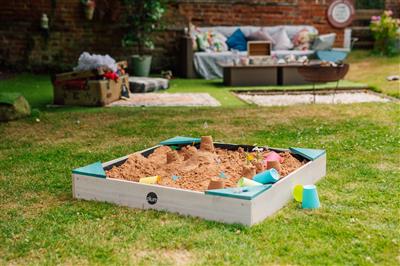 PLUM Simple Blue Wooden Litter Box