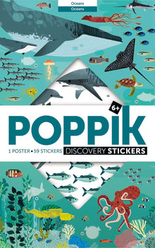 Poppik DISCOVERY - poster com autocolantes Oceanos