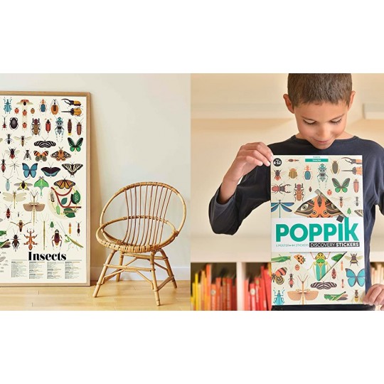 POPPIK DISCOVERY - poster with Insect stickers