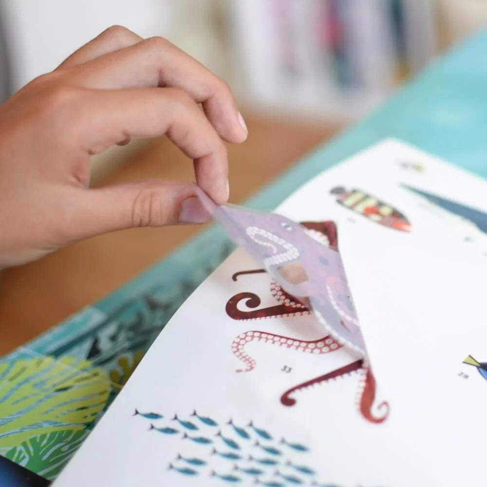 Poppik DISCOVERY - póster con pegatinas del océano 