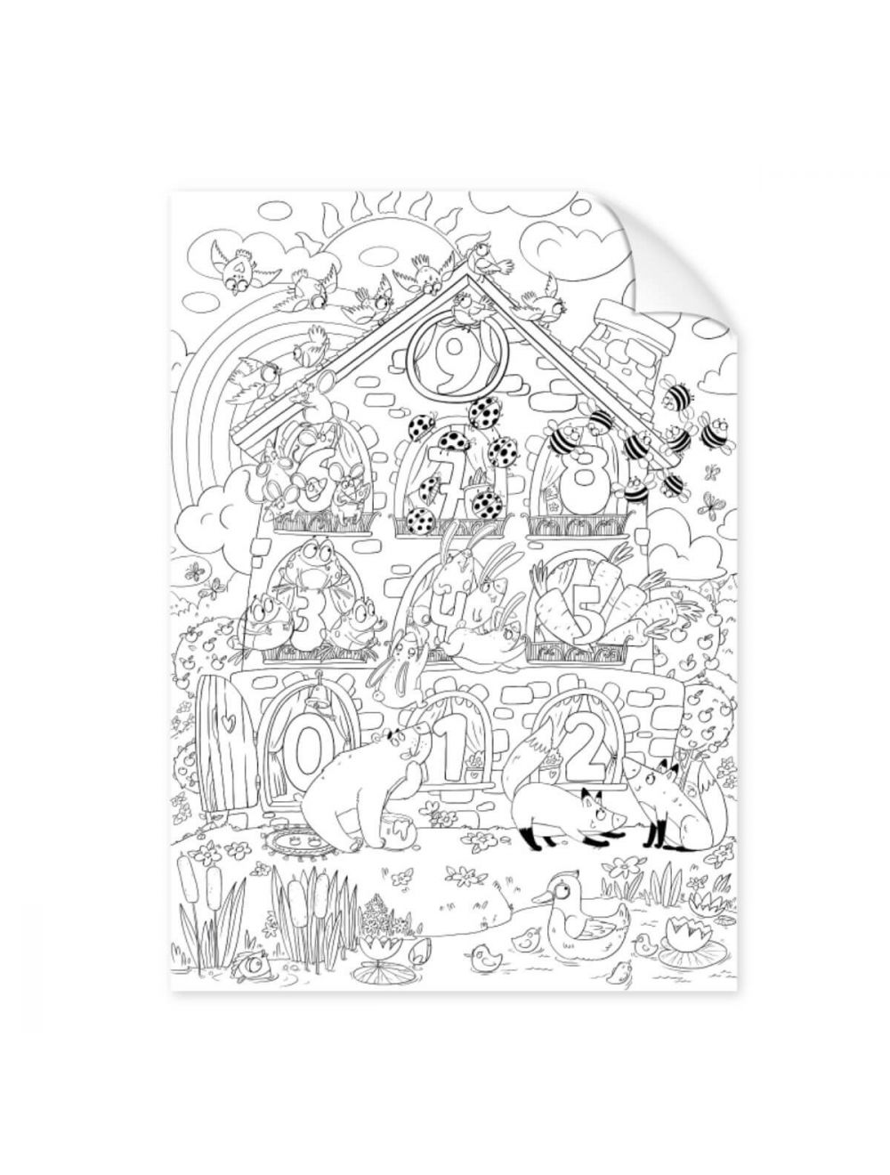 Classic World Poster para Colorir Números