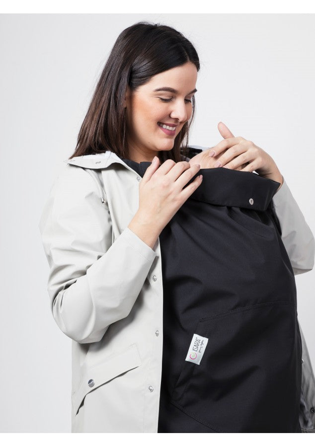 Capa chuva Babywearing Isara BACK-TO-BLACK