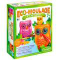 Caixa do jogo Sentosphere Popsine Corujas Divertidas com figuras de corujas coloridas e materiais de modelagem.