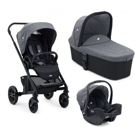 Carrinho de passeio Joie Chrome cinzento, vista frontal.