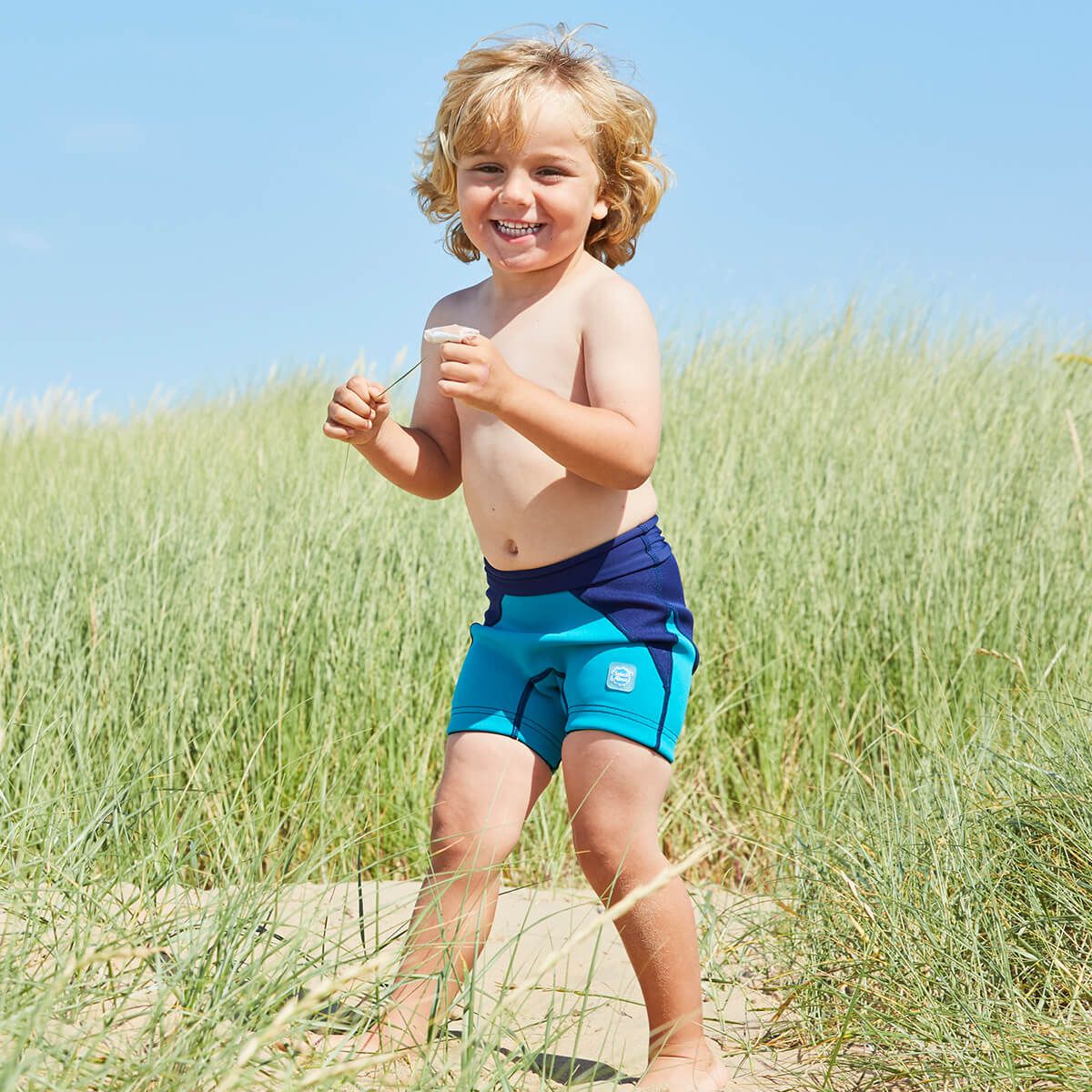 Splash About - Navy/Jade Kids Jammers Shorts 