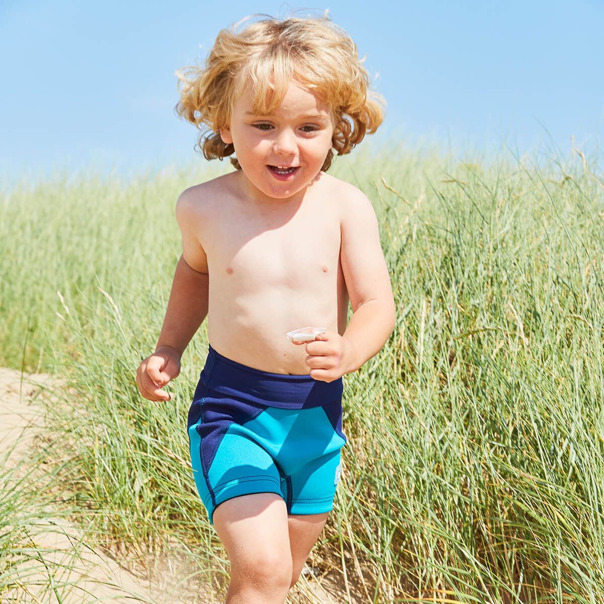 Splash About - Navy/Jade Kids Jammers Shorts 