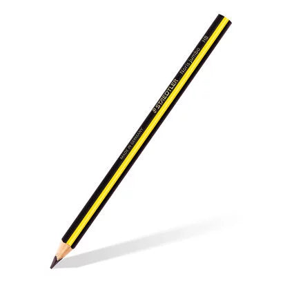 Lápis Staedtler Jumbo de grafite HB com corpo triangular ergonómico, ideal para iniciação à escrita.