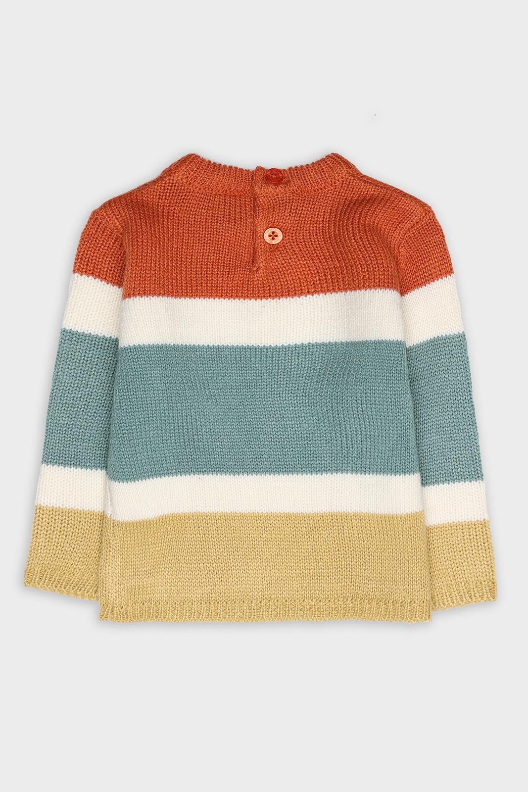 Vista lateral da camisola infantil, evidenciando o tecido macio e confortável de malha, ideal para o inverno.