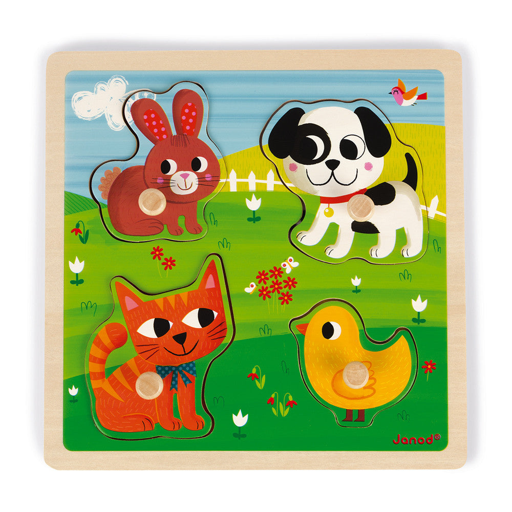 Janod Tactile Puzzle "My First Animals"