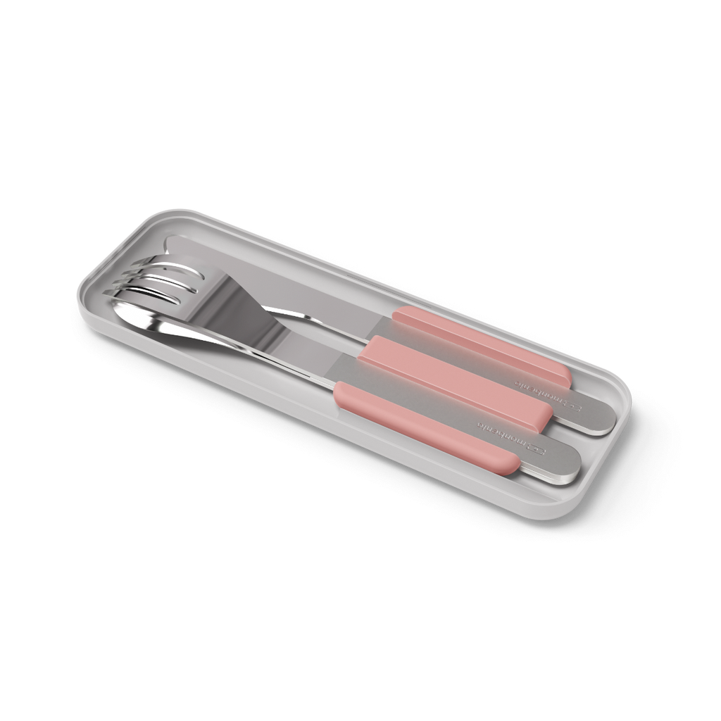 Monbento talheres aço inox 3peças Slim Box
