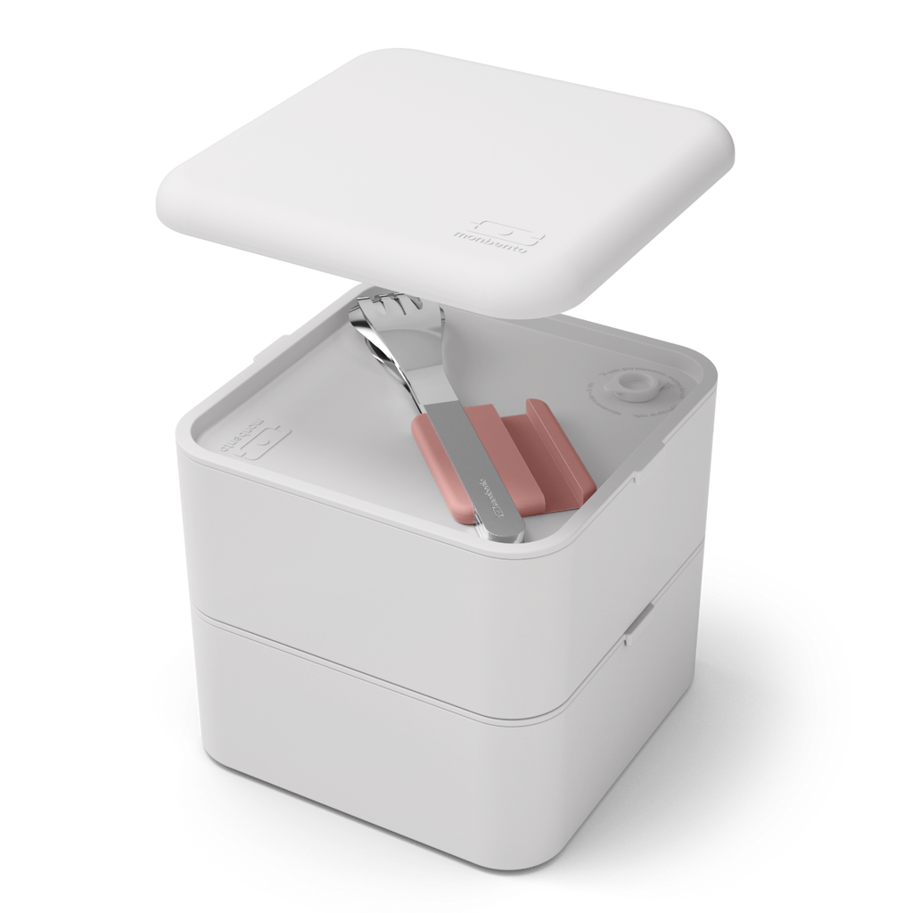 Monbento talheres aço inox 3peças Slim Box