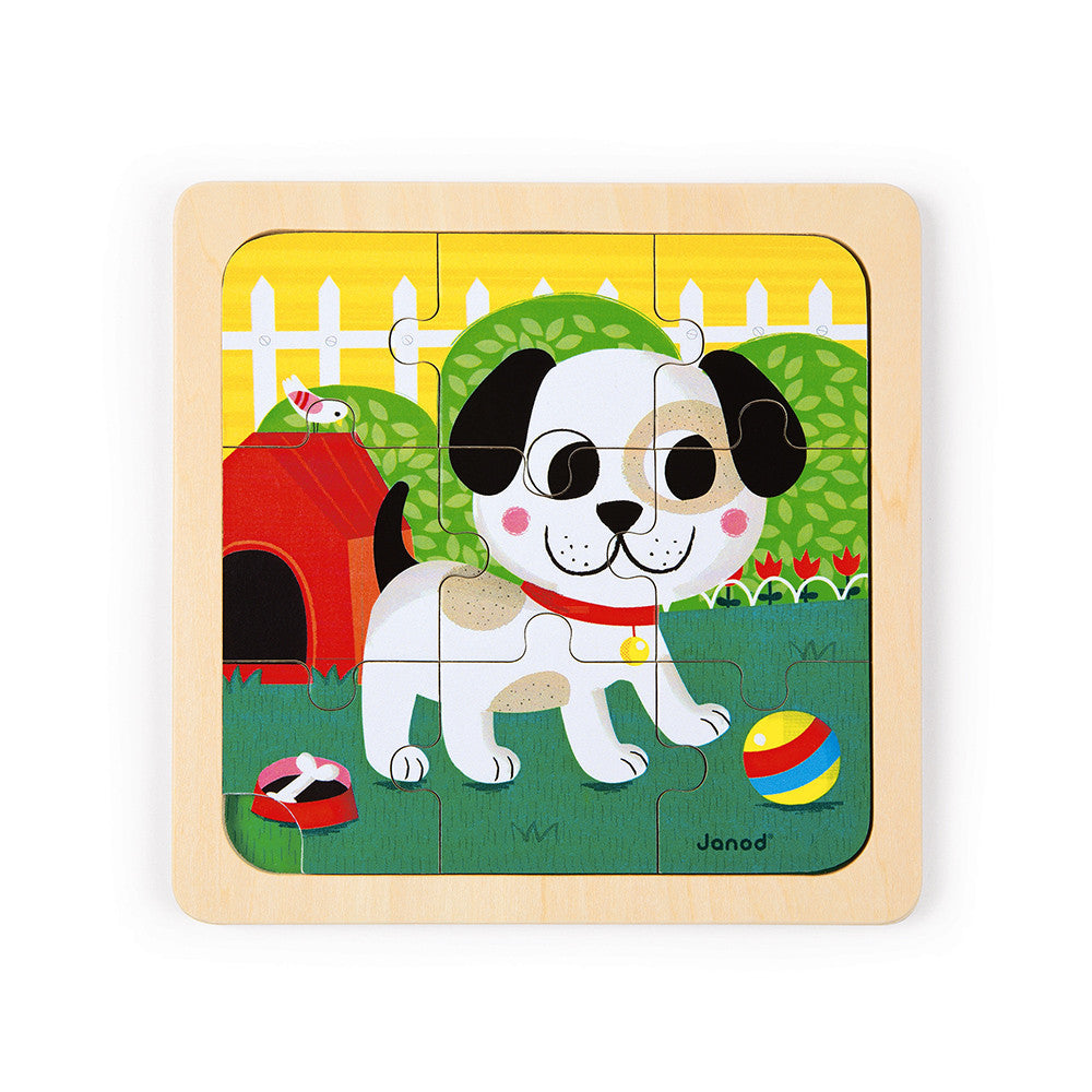 Janod Puzzle 9 piezas "El Perro Titus"