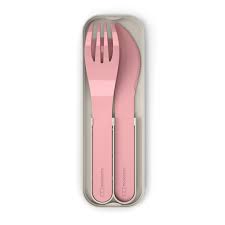 Monbento pink children's cutlery 3 pieces
