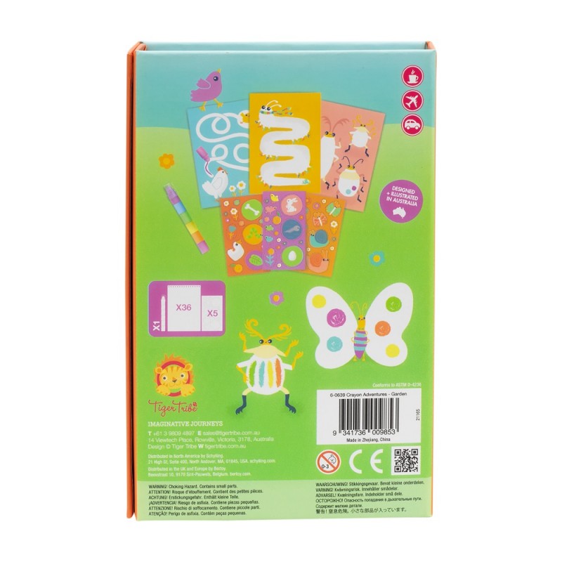 Tiger Tribe Garden Crayon Set