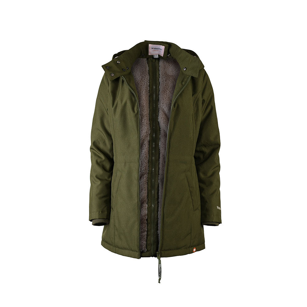 Resumo das características técnicas principais do casaco Wombat Wallaby 2.0, focado na versatilidade 4-em-1.